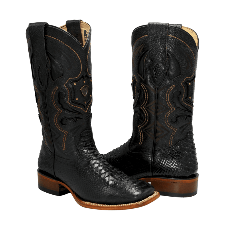 Rodeo Boot Mamba Python Leather in Black