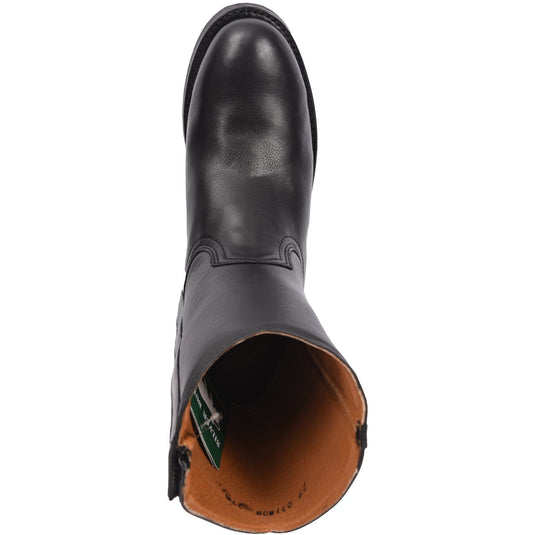 Men's Genuine Leather Roper Cowboy Boots Botas Vaqueras Round Toe Boots 